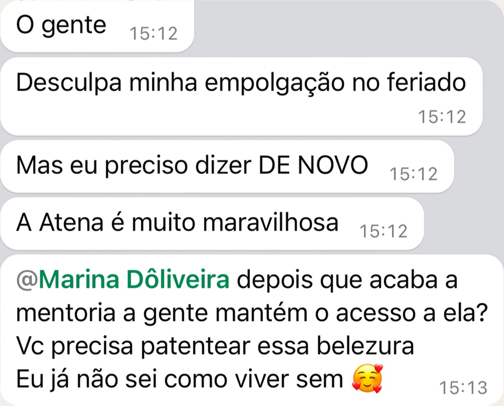Marina Dôliveira - depoimentos